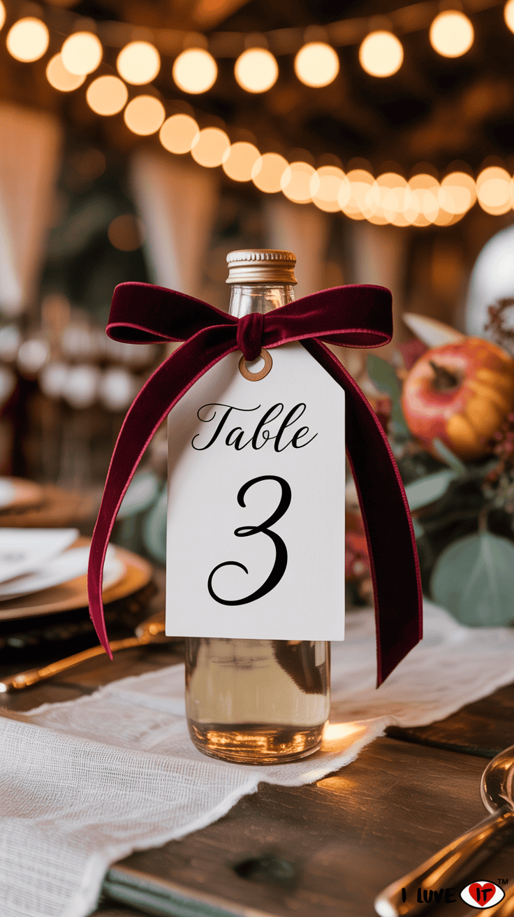 apple cider table number