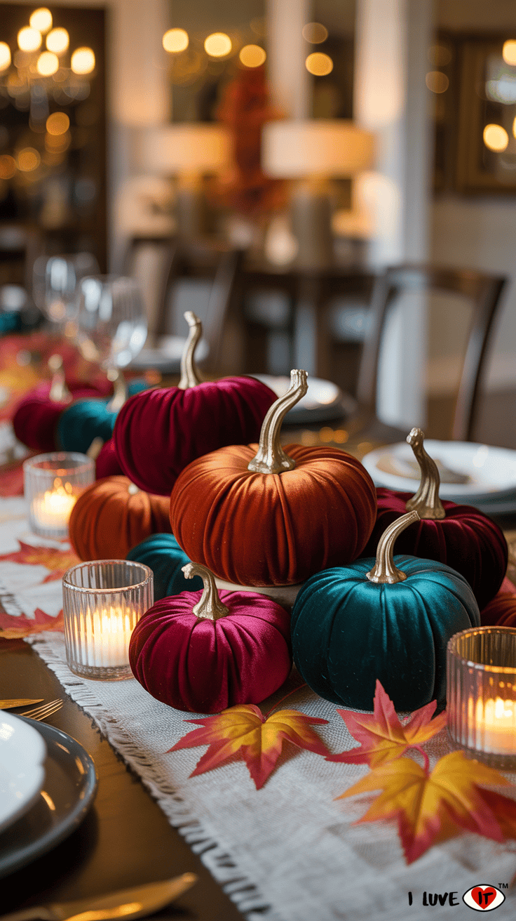 velvet fall table