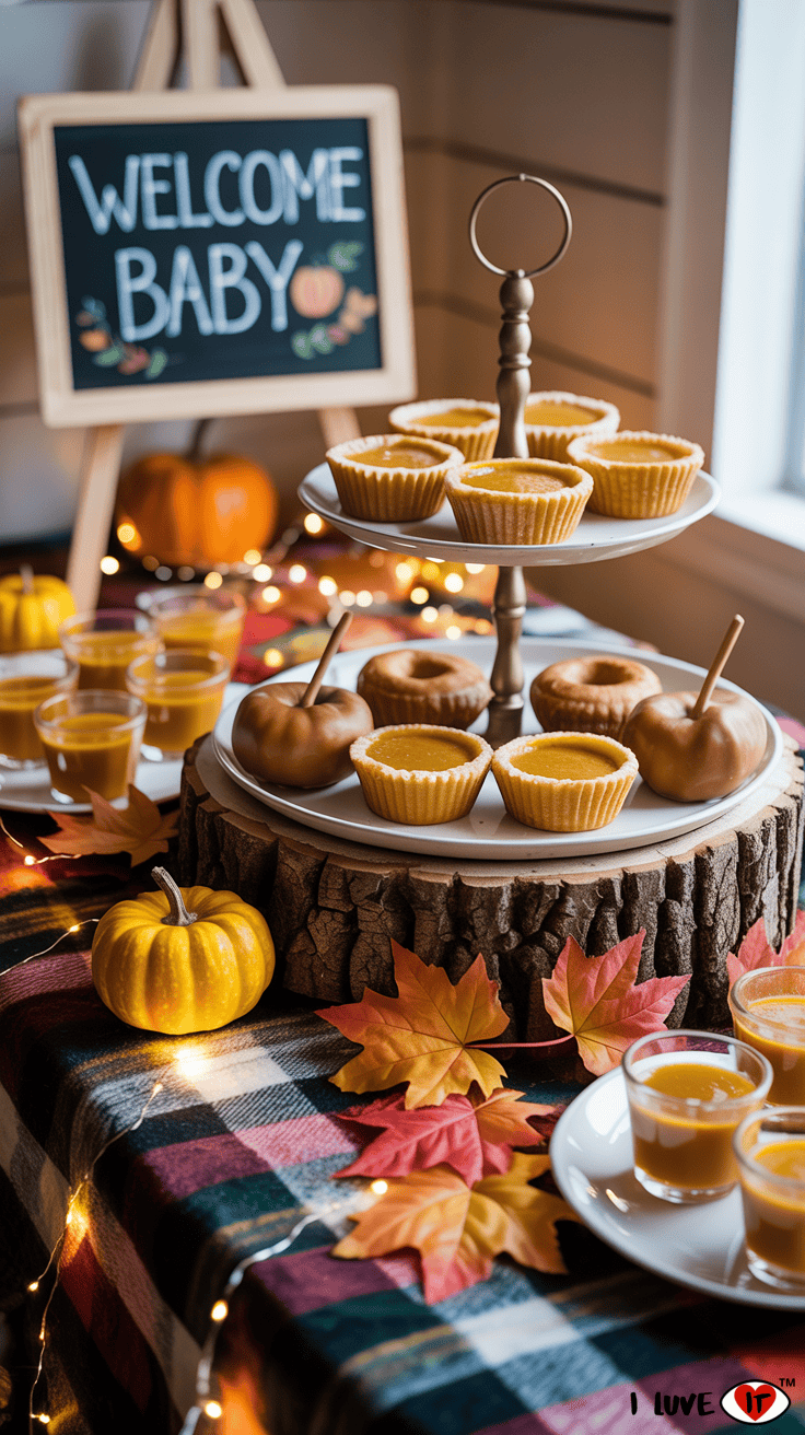 fall baby shower food