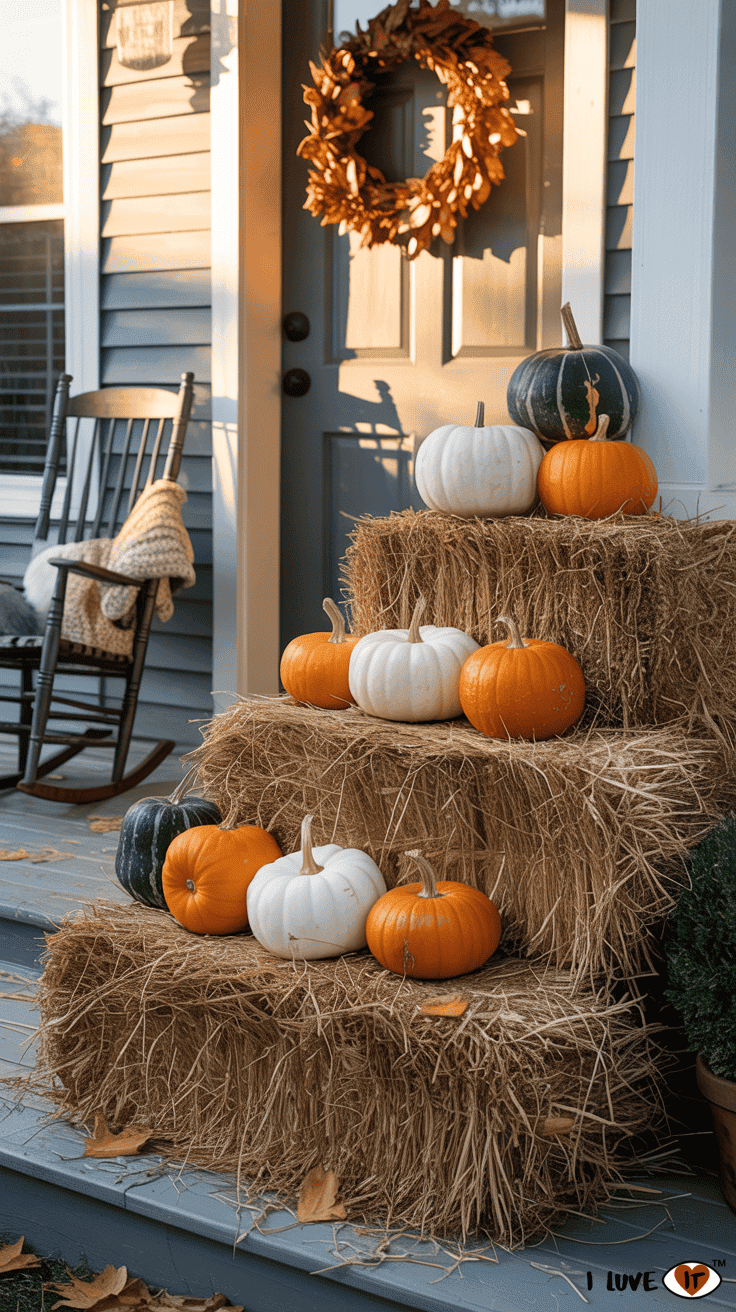 fall porch decor