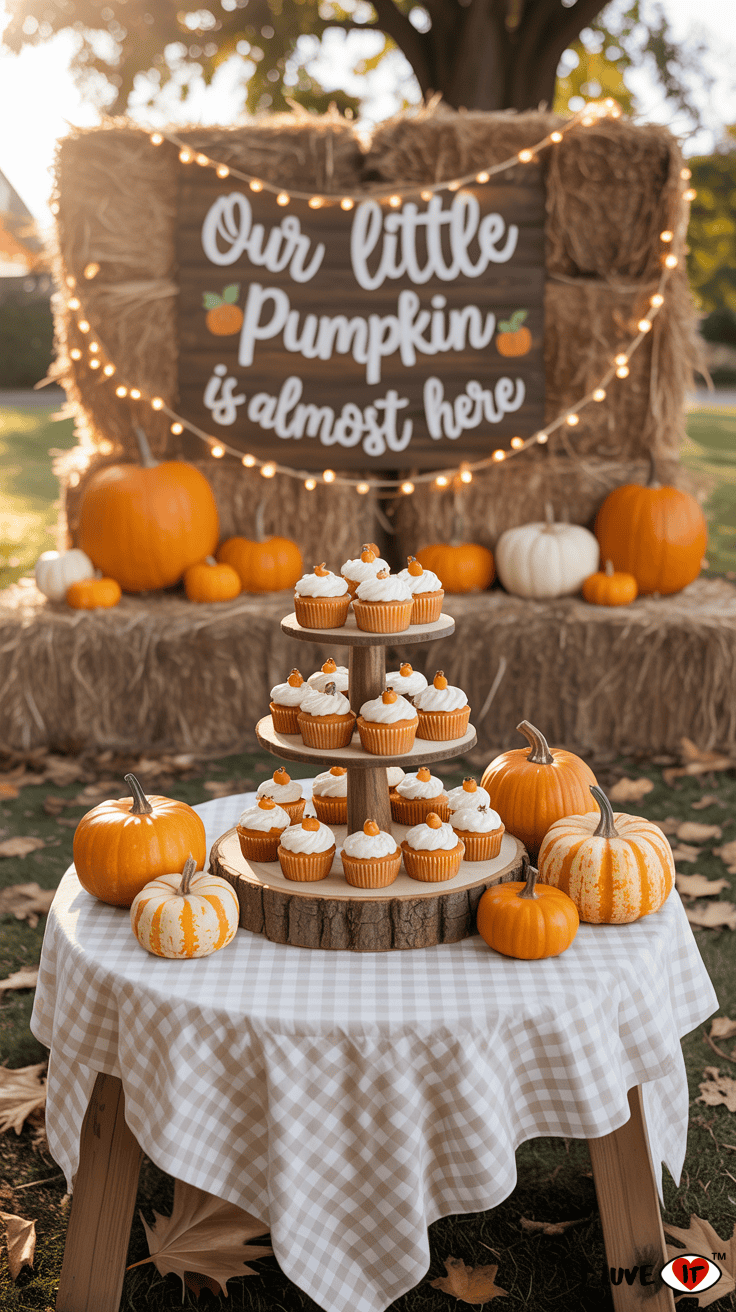 pumpkin patch fall baby shower