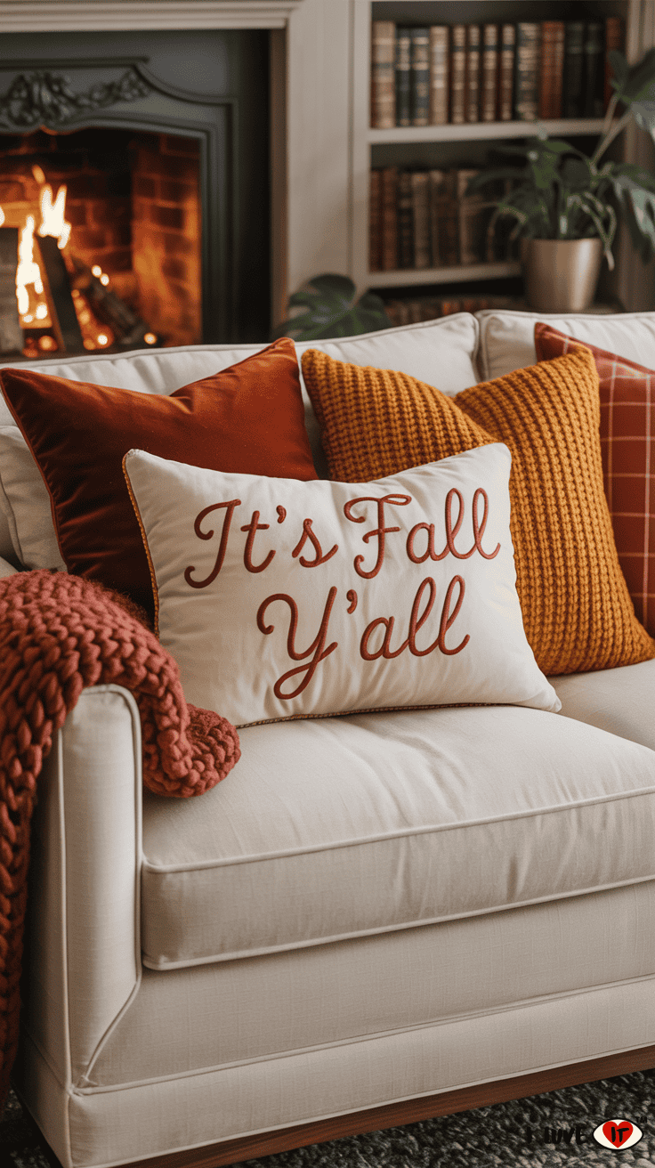 fall throw pillows