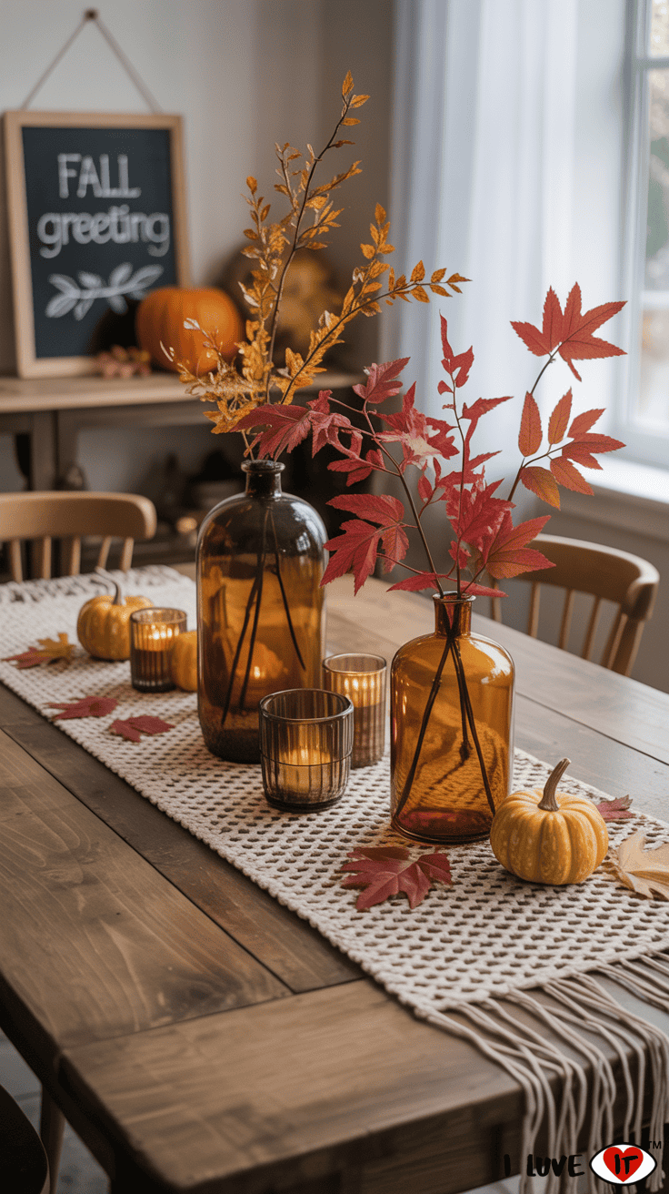 fall table decorations
