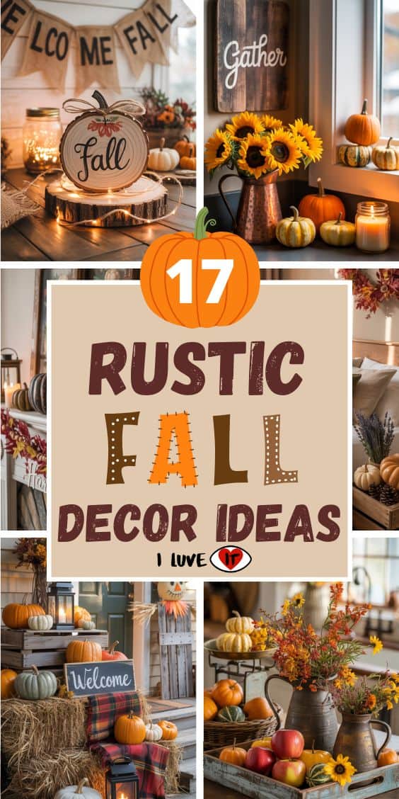 rustic fall decor ideas for the home