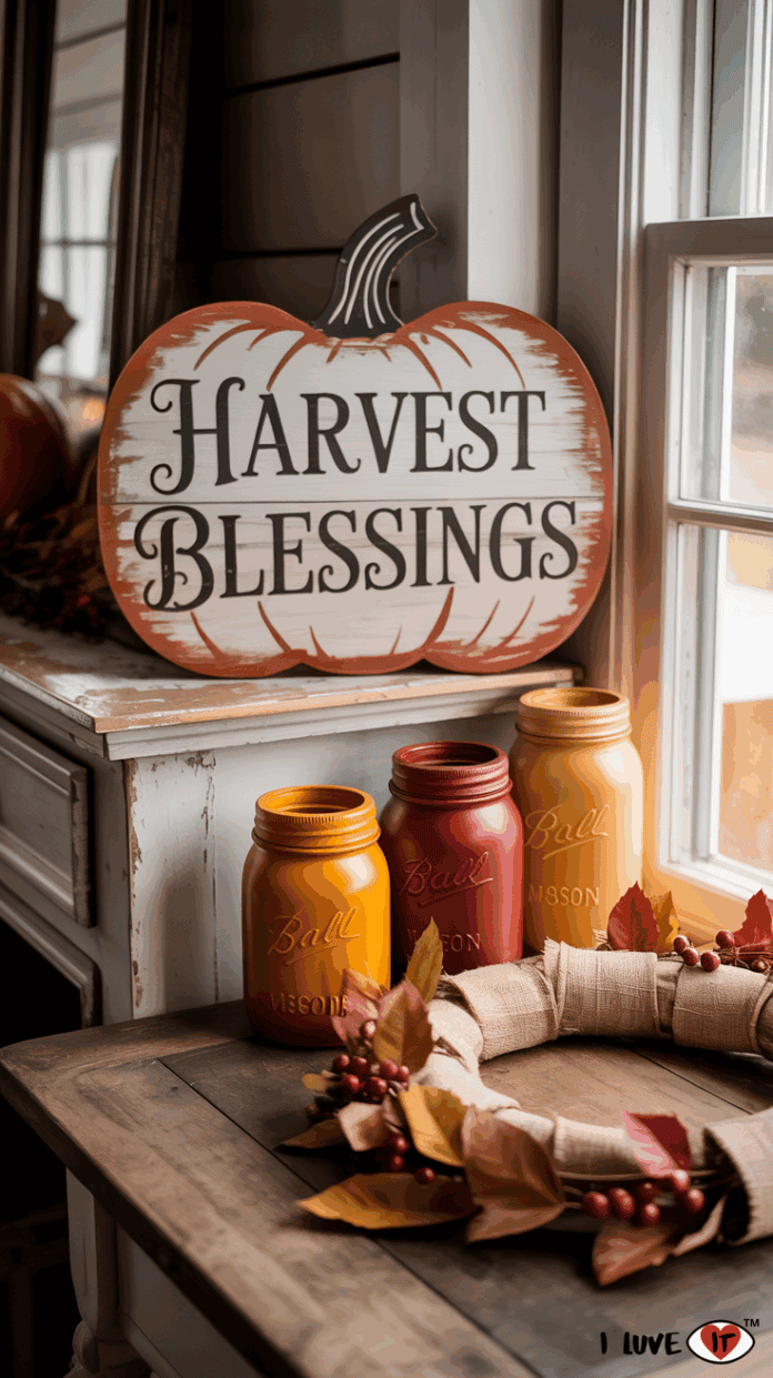 15 Farmhouse Fall Decor Ideas to Cozy Up Your Home This Season - I Luve It