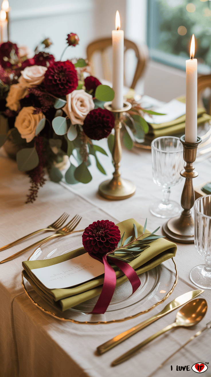 elegant fall wedding