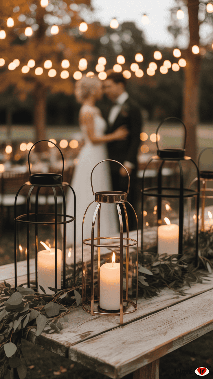 elegant fall wedding decor