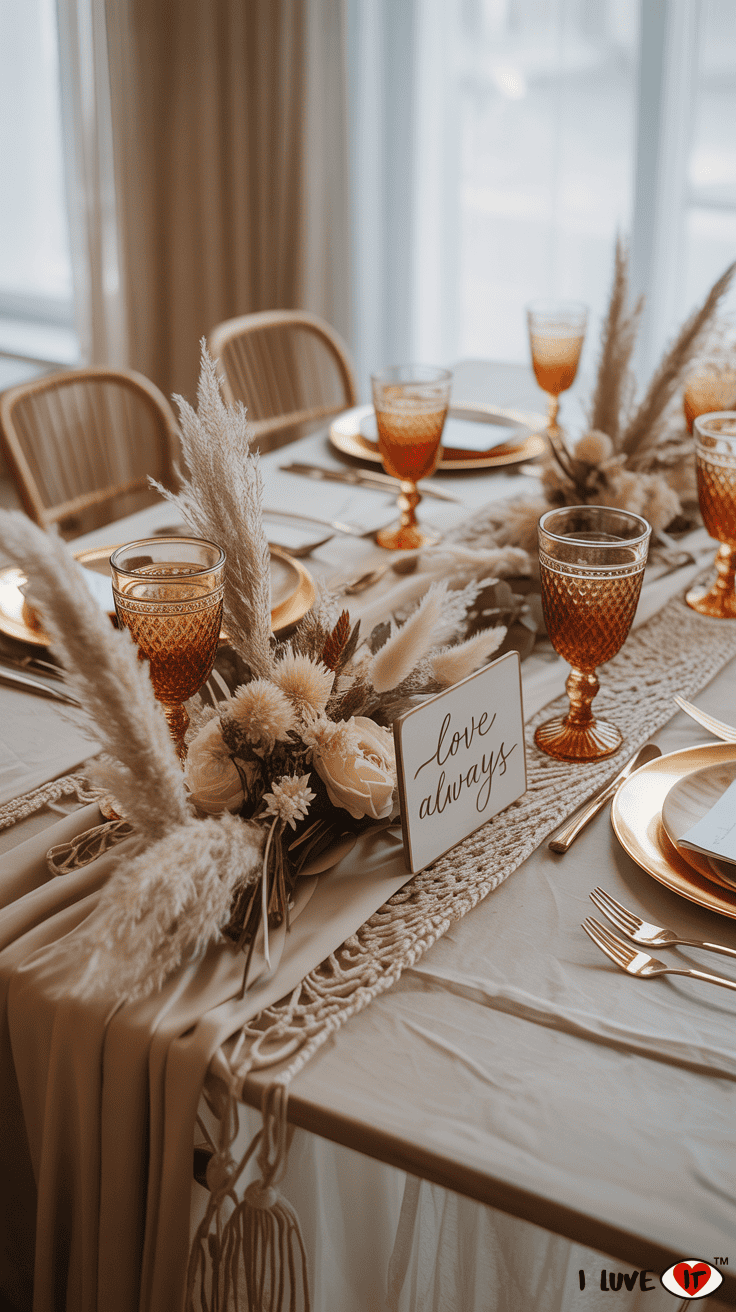 neutral fall wedding