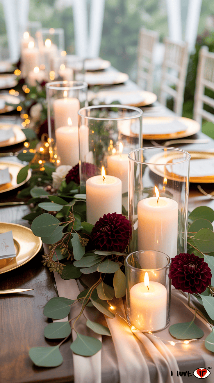 romantic fall wedding
