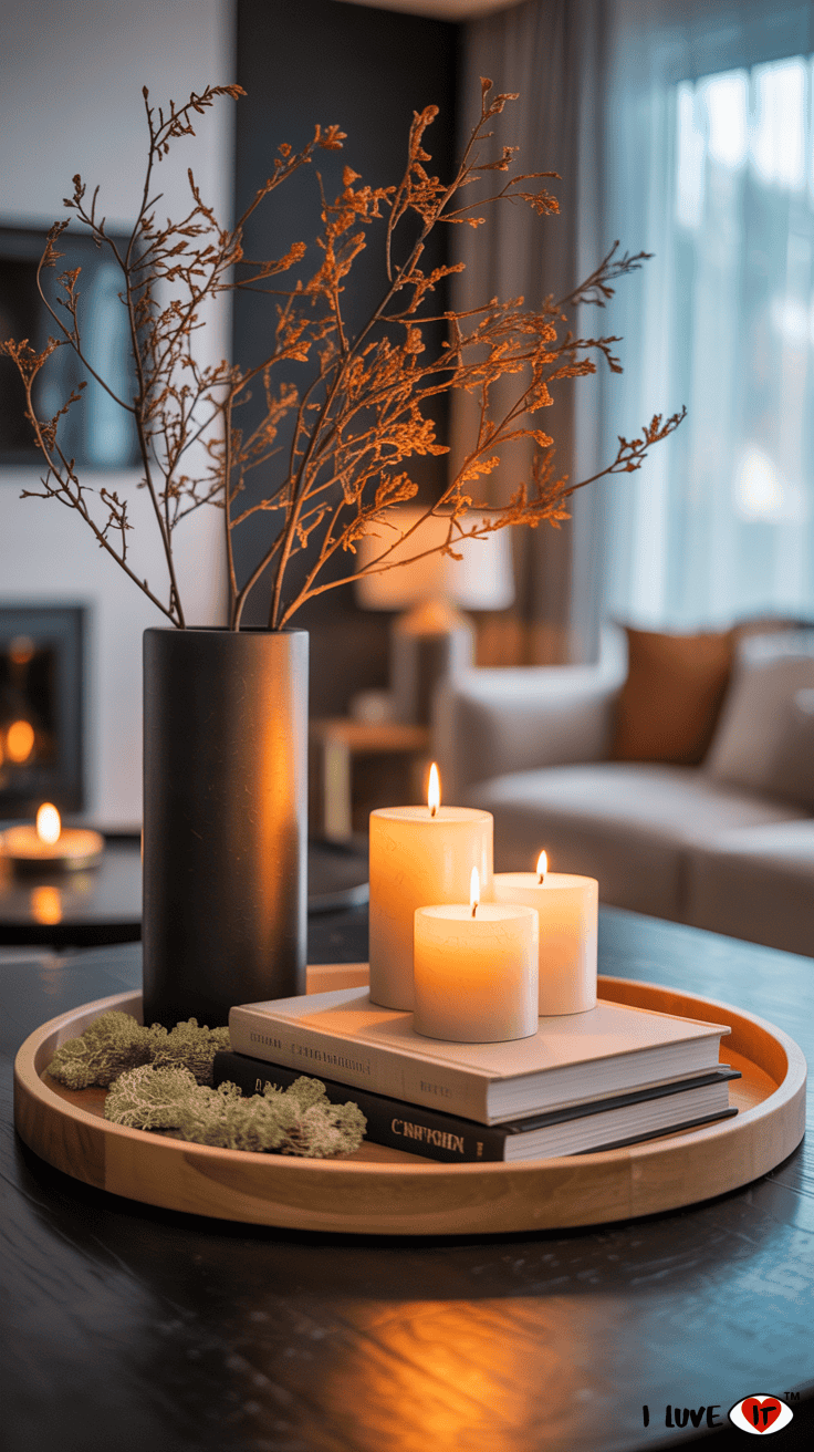 modern fall centerpieces